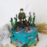 Торт "Рыбак на волге"